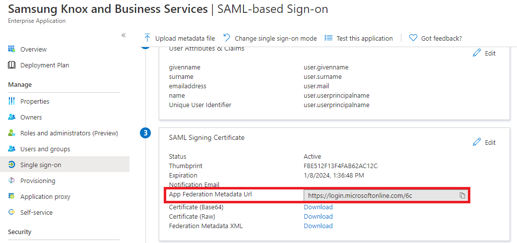 The Azure Active Directory button on the Microsoft Azure portal.