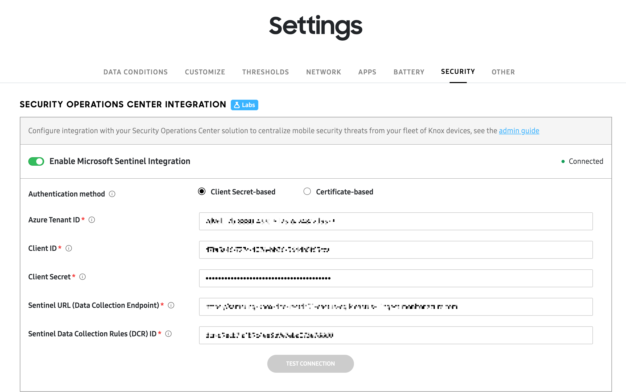 KAI settings