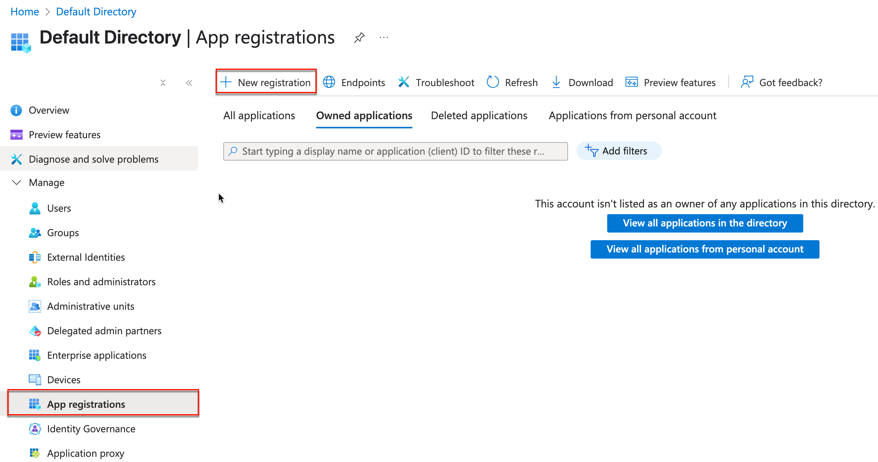 create entra id app