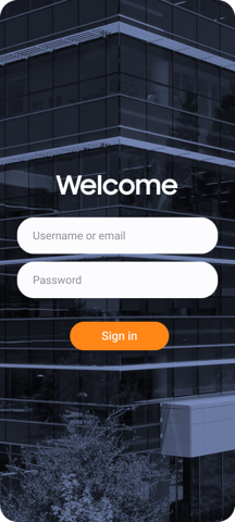 Single screen sign-in