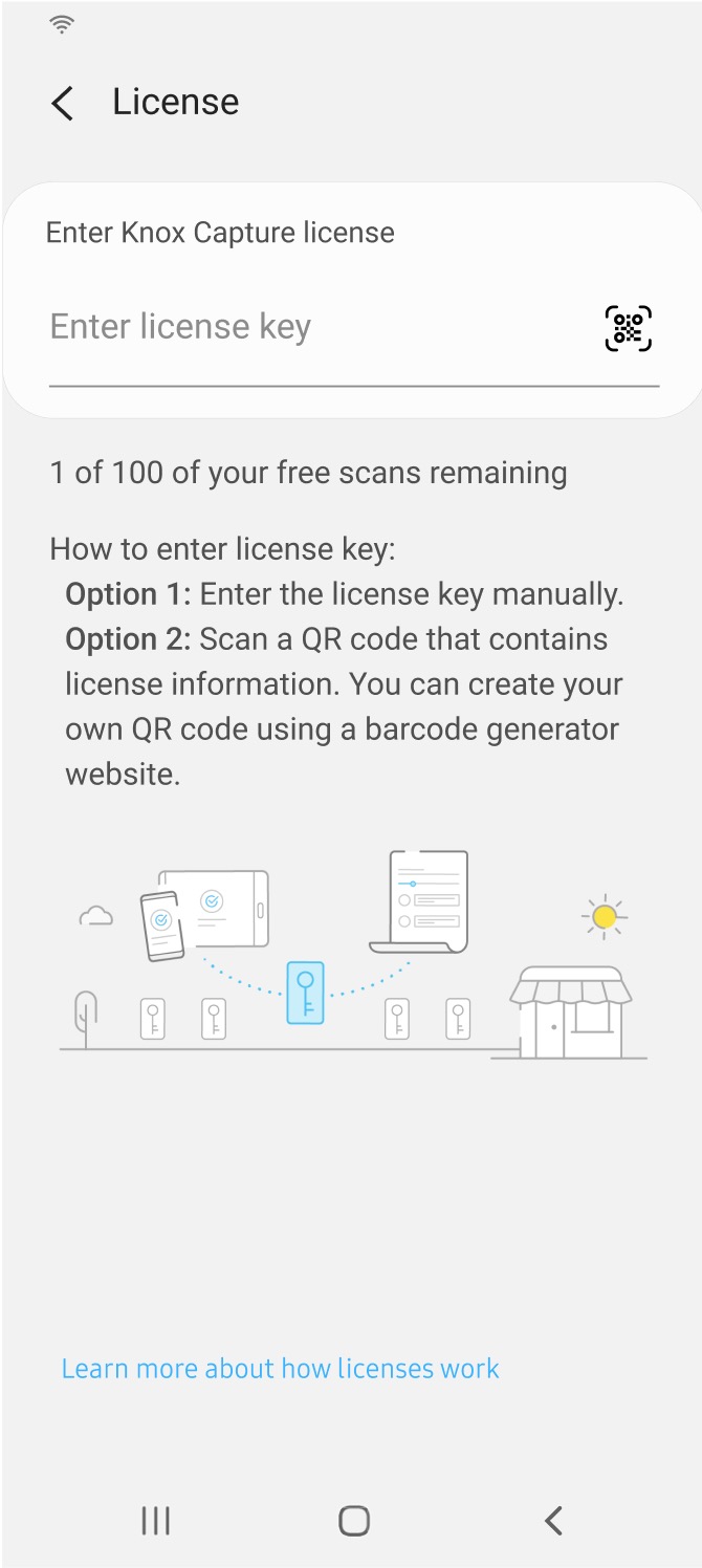 license activation screen