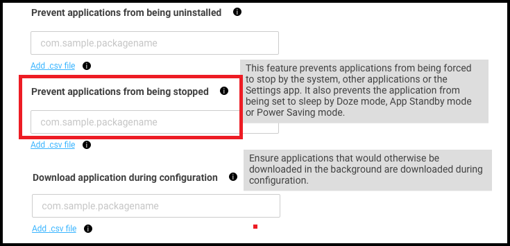 Prevent apps from being stopped