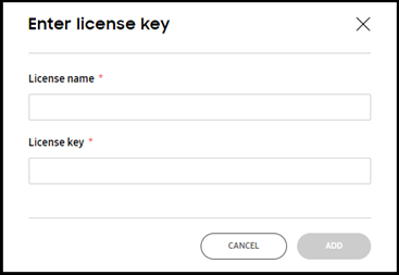 Enter license key