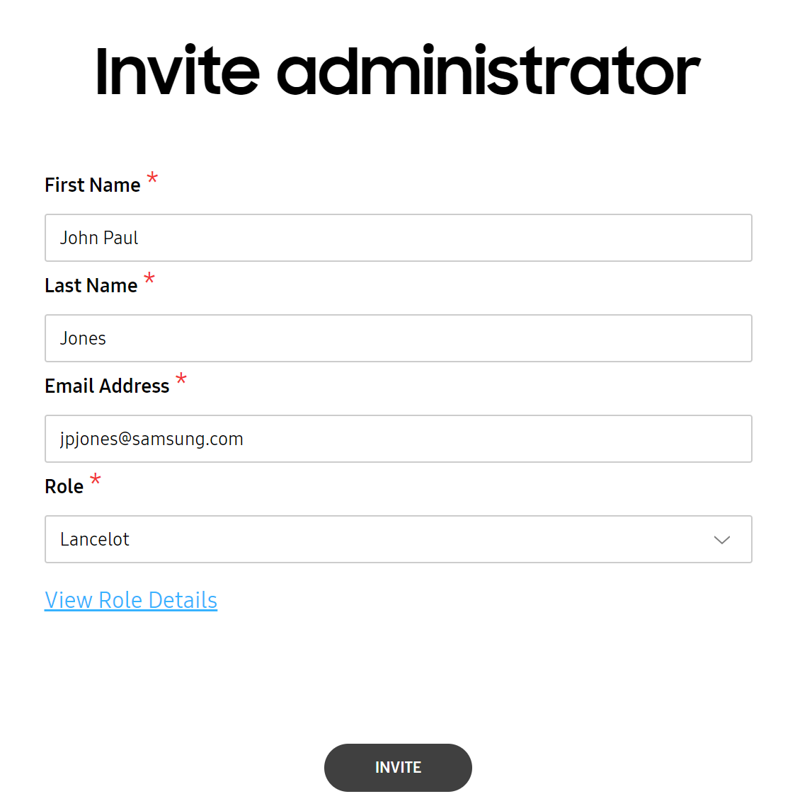 Invite IT details