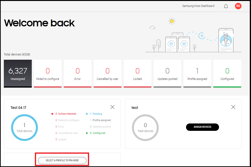 Dashboard widget enhancements