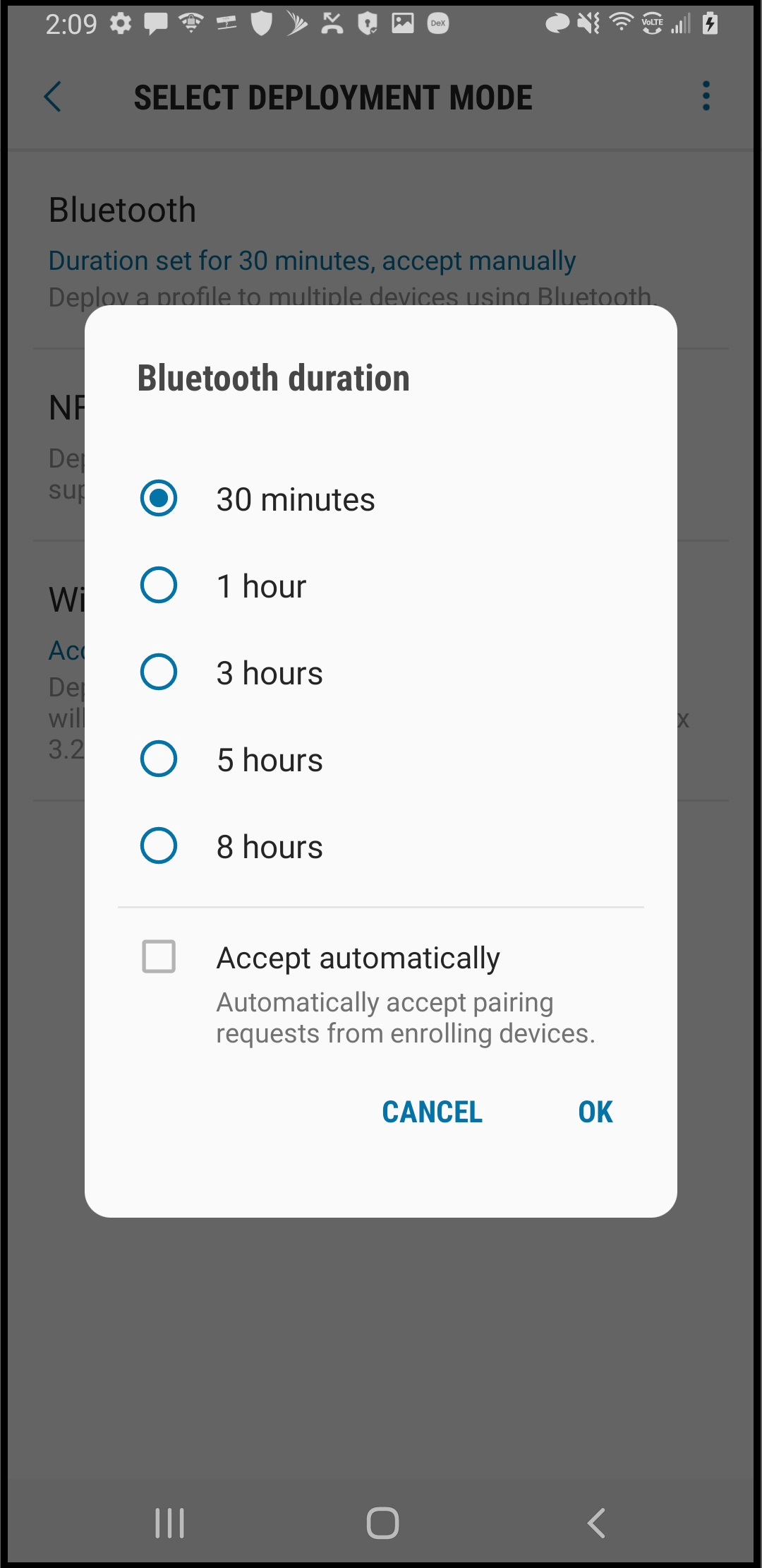 Bluetooth duration