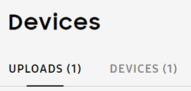 Device uploads