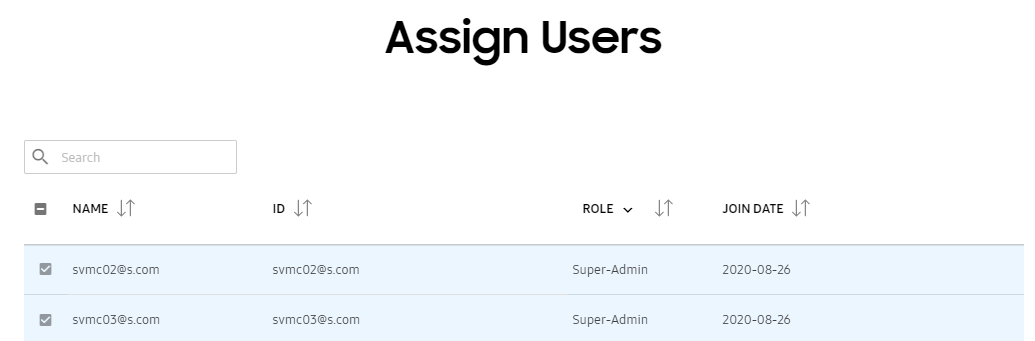 Assign users