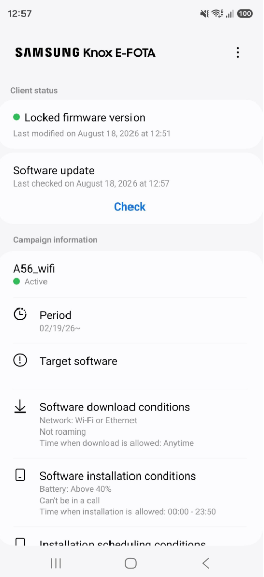 check software updates