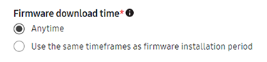 firmware download period