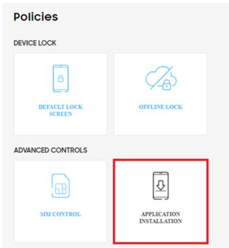 Policies: Application Installation