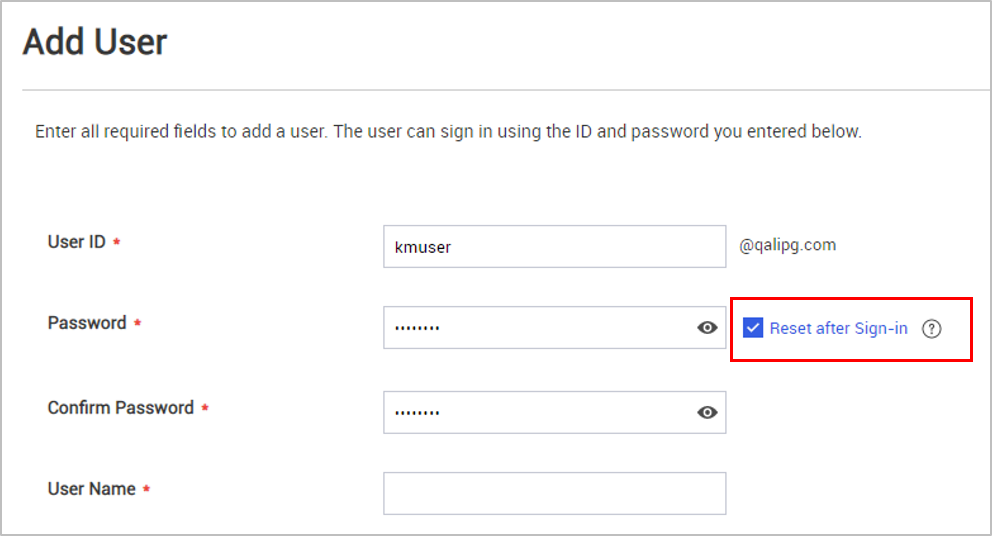 The Application page, under Samsung Knox policies, showing blocklist settings.