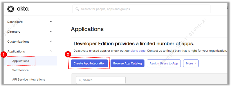 Create app integration