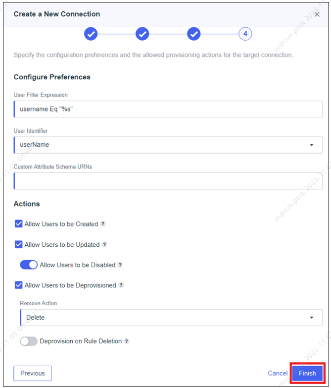 Retain default preferences