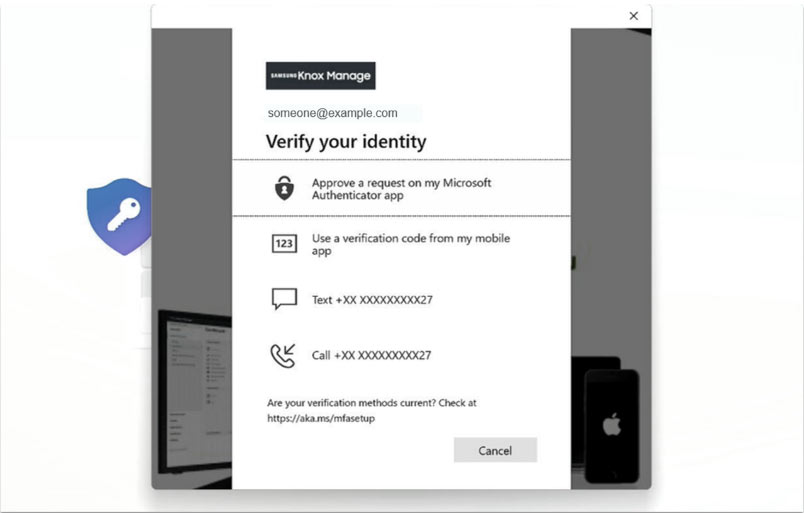 Verifying the account request using an alternative method in the OOBE flow