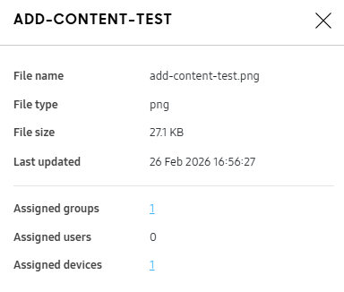 The content details panel